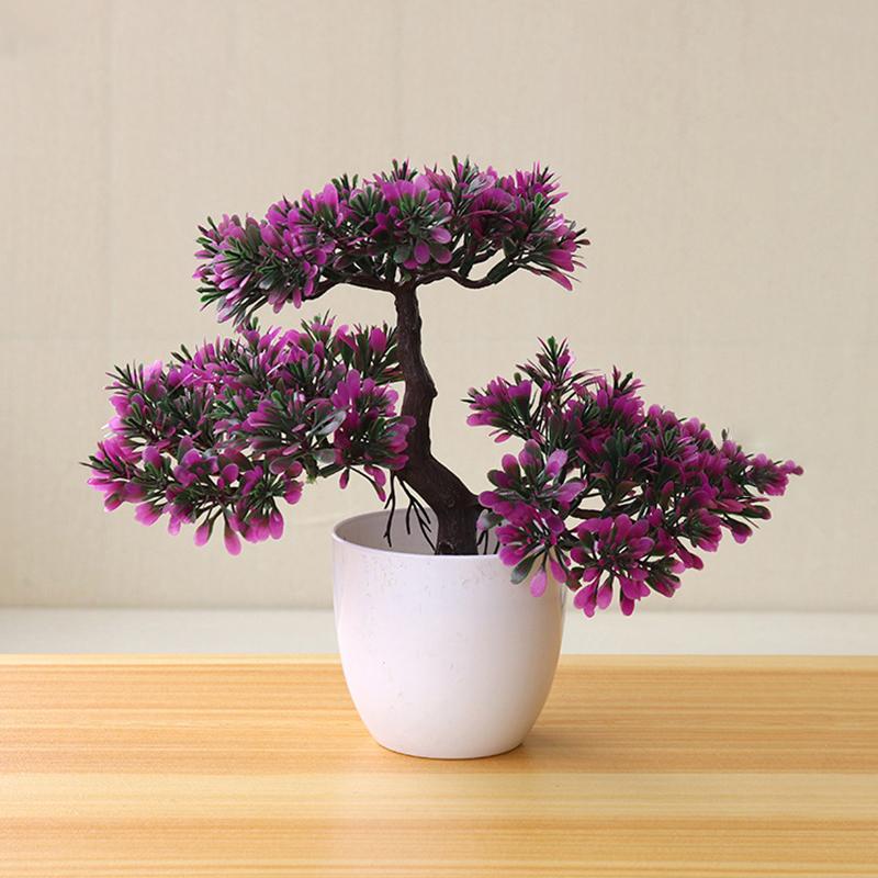 1PC Artificial Plants Accessories Decoration Pot Flowers Plastic Simulation Casual Fashion One Size