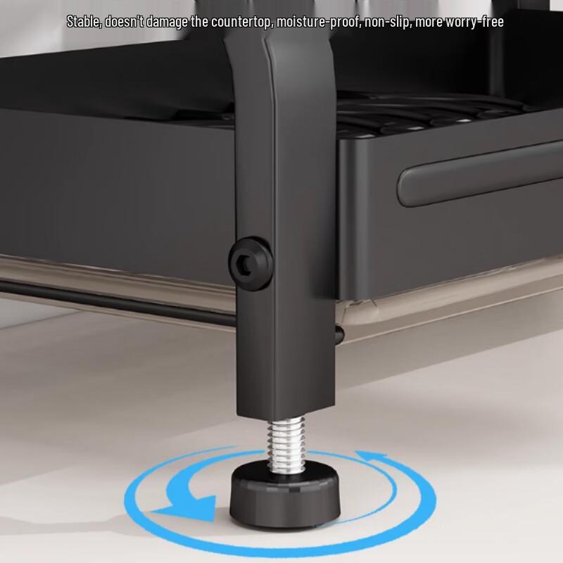 Modern Aluminum 3-Tier Countertop Dish Drying Rack