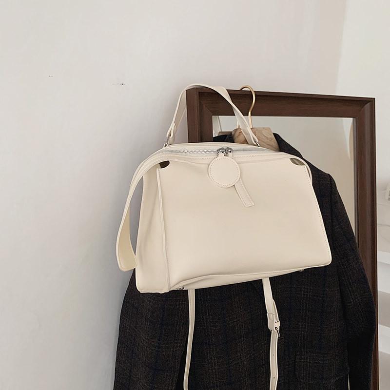 Large Capacity Boston Bag Women s 2023 New Autumn Winter Crossbody Handbag Pillow Bag белый