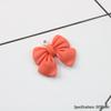 Imitation Fabric Bow Resin Pendant Earrings - DIY Jewelry Accessories