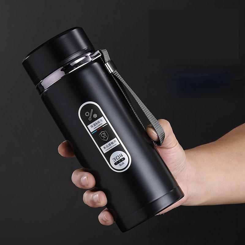 Large Capacity Intelligence Thermos Cup 800ml Vacuum Flasks Portable Stainless Steel Thermos Cup Water Bottle Travel Tea Mug Office Thermos Cup