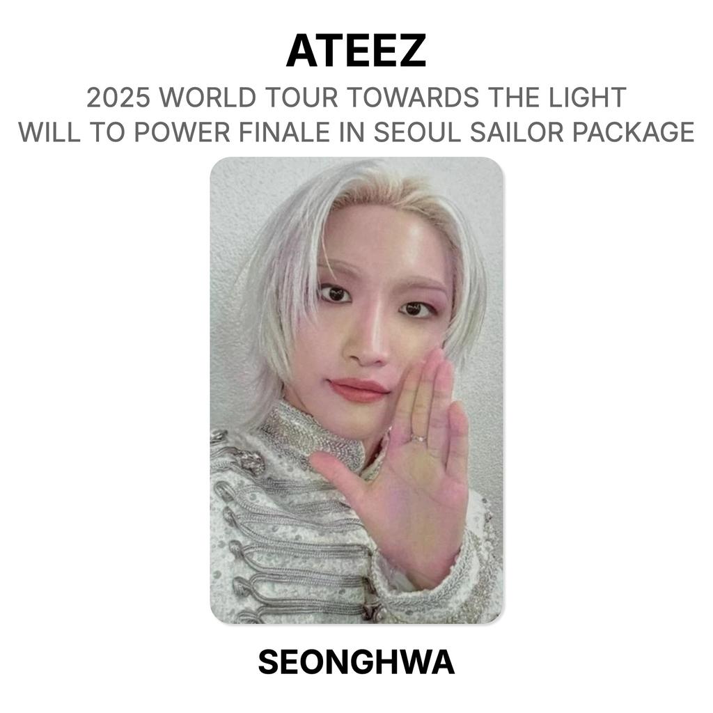ATEEZ 2025 WERELDTOUR NAAR HET LICHT : WILL TO POWER FINALE IN SEOUL SAILOR PAKKET Officiële Fotokaart