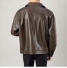 Men's Retro PU Leather Motorcycle Jacket - Korean Style Lapel, Casual Loose Fit for Spring and Autumn