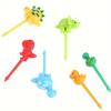 Creative Cartoon Animal Fruit Fork and Skewer Set for Kids - Perfect for Bento and Desserts