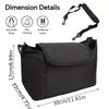 Multifunctional Baby Stroller Organizer - Large Capacity Mummy Shoulder Bag with Milk Bottle Holder