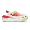Crocs Crush Clog 811 Watermelon Clog Special Shoe Box Contrast Hole Shoes Unisex White Red Green