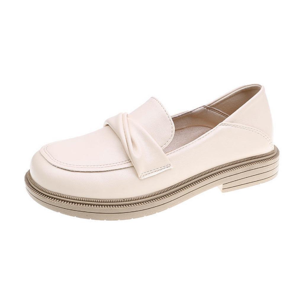 Spring and Autumn  Low Heeled British Style Loafers for Women
