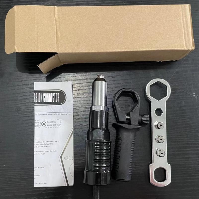 1 buc Pistol electric pentru piulițe nituite, unealtă de nituit, adaptor de nituit fără fir, accesorii pentru pistol electric de nituit