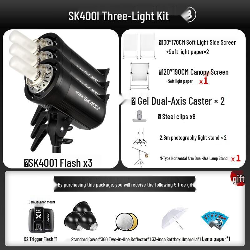 Godox SK400II 400W Studio Flash Kit