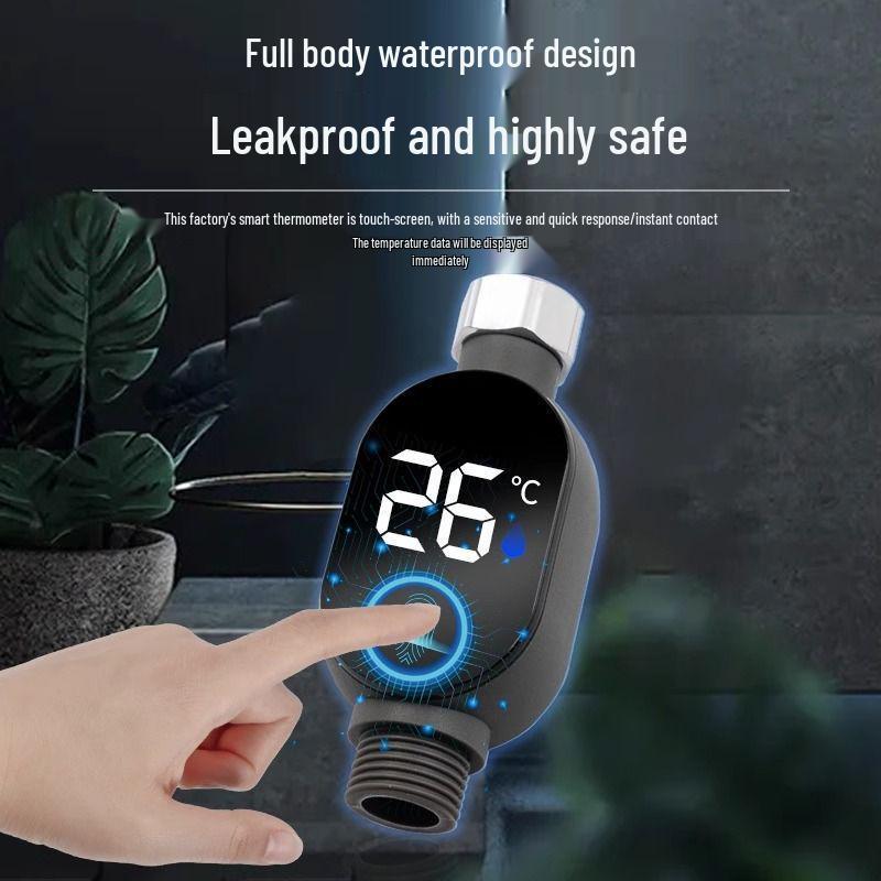 LED Visual Shower Thermometer for Baby Bath & Temperature Control