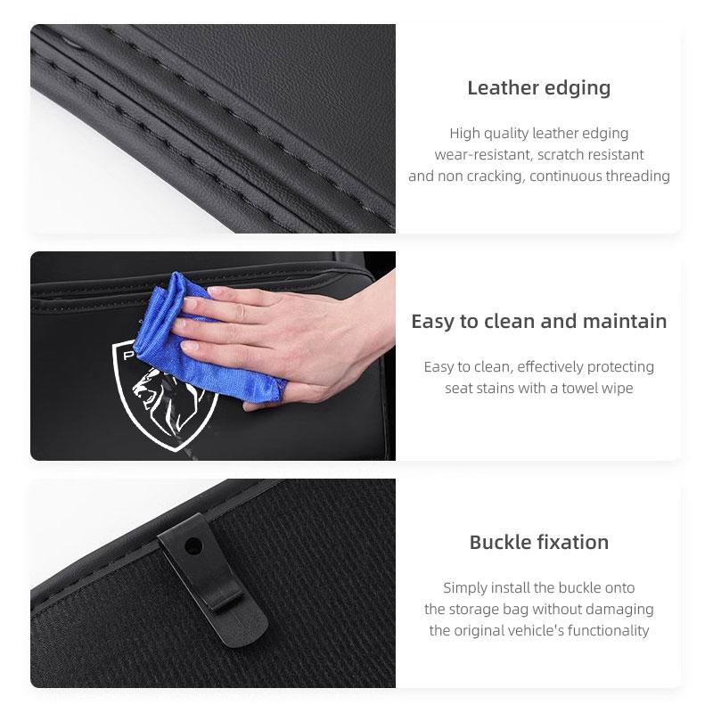 Car Seat Back Protector Anti-Kick Wear Resistant Dirty Accessorie For Peugeot 206 307 308 207 3008 208 407 508 2008 5008 301 406