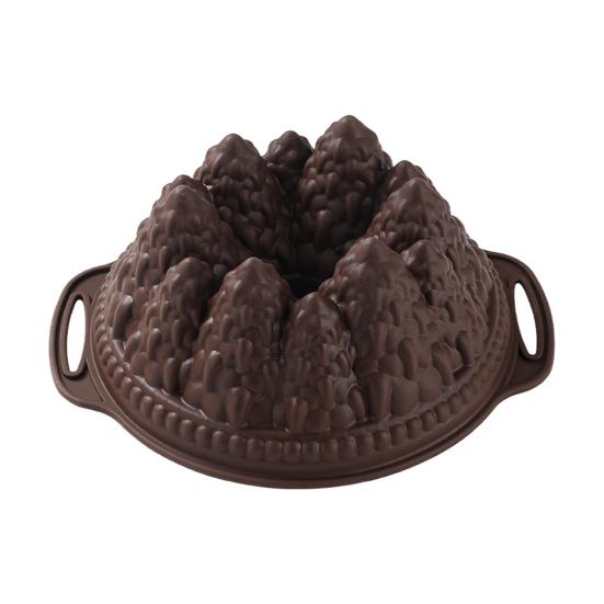 Volcano Forest Pastry Mold Silicone Cake Mold Flexible Baking Pan for DIY Cakes Chocolate Non-Stick Heat Resistant Easy Demolding Dessert Mold