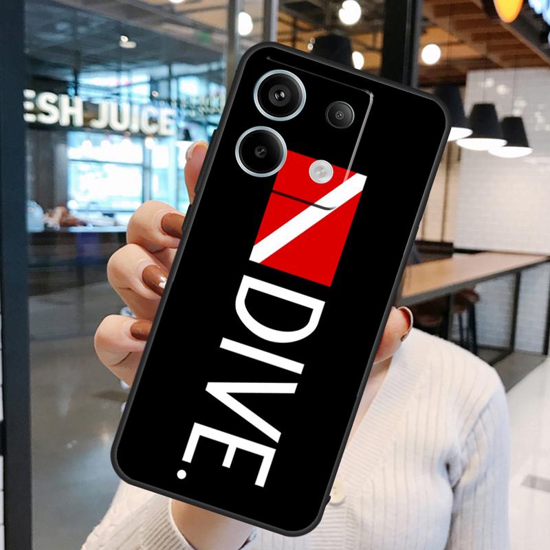 Scuba Diver Diving Funda For Xiaomi Redmi Note 13 Pro 12 11 9 10 Pro 12S 11S 10S Redmi 13 12 10C 12C 13C Case