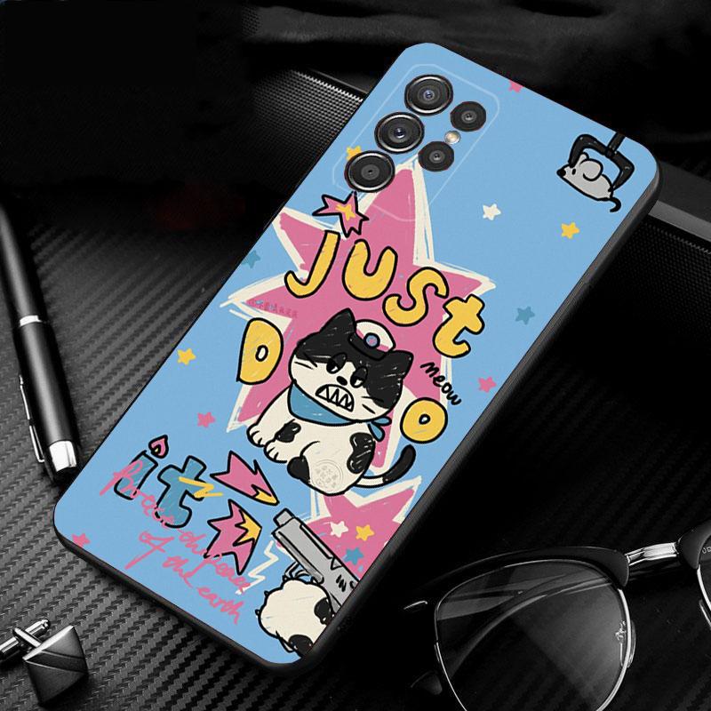 Cat Art Aesthetic Phone Case For Samsung Galaxy S26 S25 S24 S23 S22 Ultra S23 S22 S25 Plus S24FE S23FE S26Edge