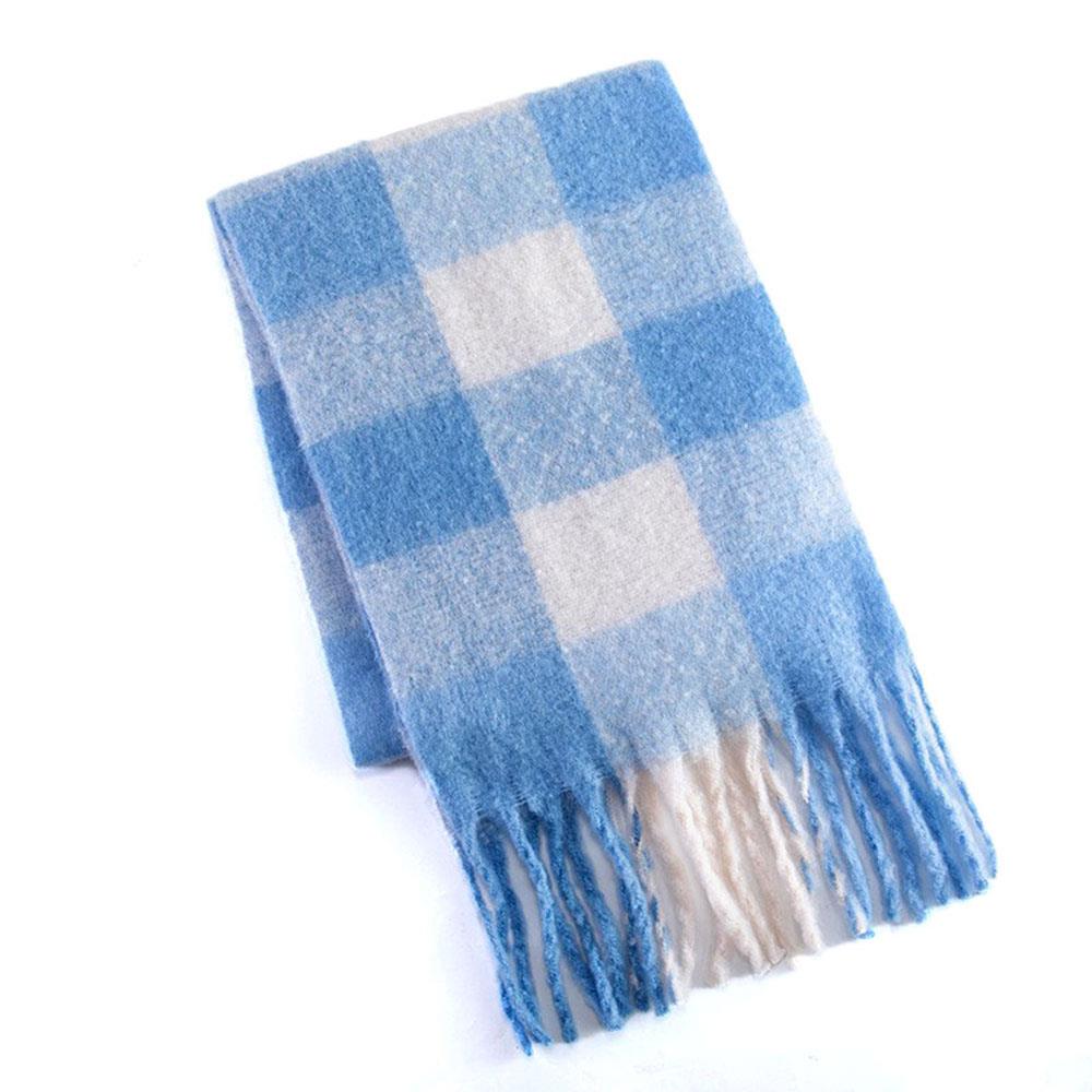 

HOT Winter Thick Warm Scarf Women Scarf Autumn Winter Vintage Plaid Pashmina Thick Shawl Wraps Vintage Plaid Thickened Scarves