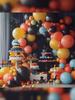 125PCS Halloween Balloon Set Black Orange Series Latex Balloon Chain Arch Set Halloween Party Festive Party Decoration Supplies·