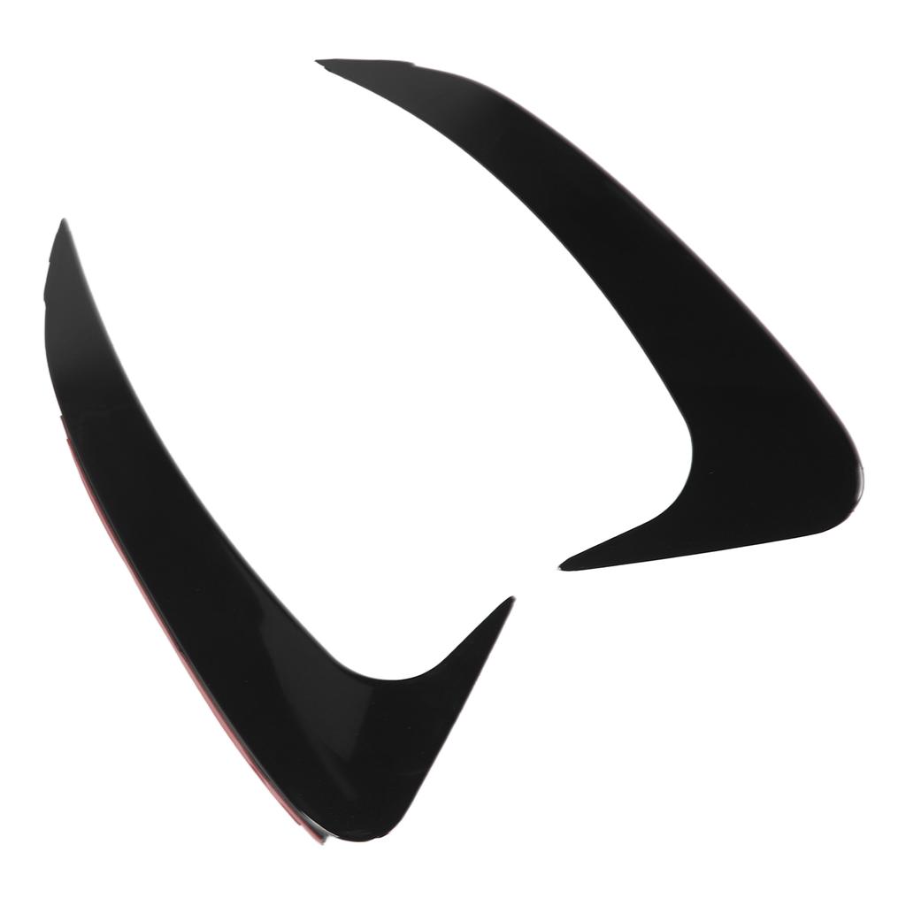 1Pair Rear Bumper Spoiler Gloss Black Stylish Rugged Rear Bumper Air Vent Cover Replacement for Benz EQE‑Class V295 AMG