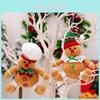 Whimsical Gingerbread Man Christmas Hanging Ornament Plush Doll For Festive Decor