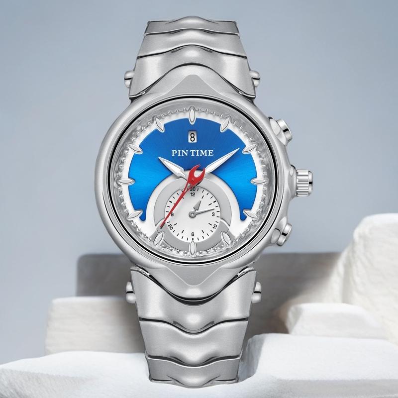 PINTIME Y2K Creative Retro Style Luxury Men's Watch Fashion High Quality Mechanical Design Quartz Watch New reloj hombre