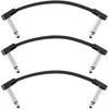 Fender/Blockchain 4" Patch Cable 3-Pack Angle/Angle Fender [Set of 3 Patch Cables]