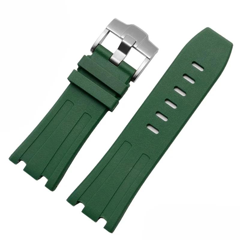 Silikon-Uhrenarmband für AP Audemars und Piguet Gummi-Uhrenarmband Royal Oak Offshore 26400 Wasserdicht Schweißfest Uhrenarmband 28