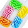60 Pcs Push-pull Interdental Brushes 0.6-1.5mm Toothbrush PE Toothpicks  Interdental Cleaning