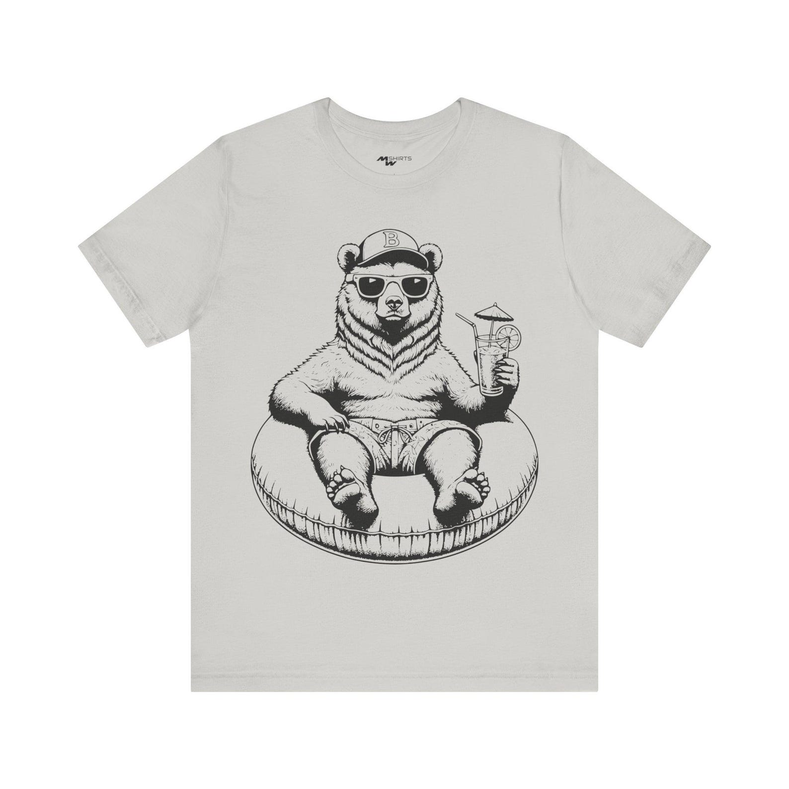 Chill Bear T-Shirt: Relaxed Summer Vibes Unisex Tee S