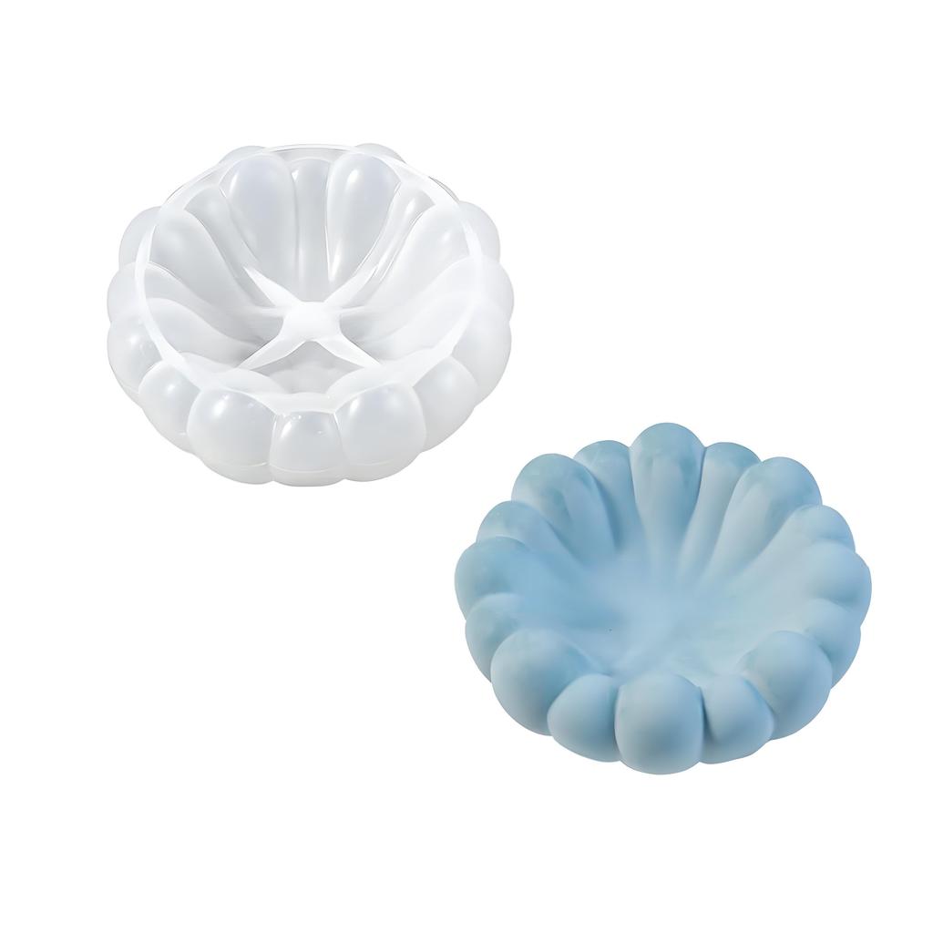 Round cloud tray mold, moldes creativos arte resina moldes creación silicona moldes bandeja joyas irregular molde placa