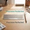 Stainless Steel Mesh Ruler 3 Sizes Precise Scale Plum Blossom Measuring Tool Polished Edge Craft Positioning Ruler