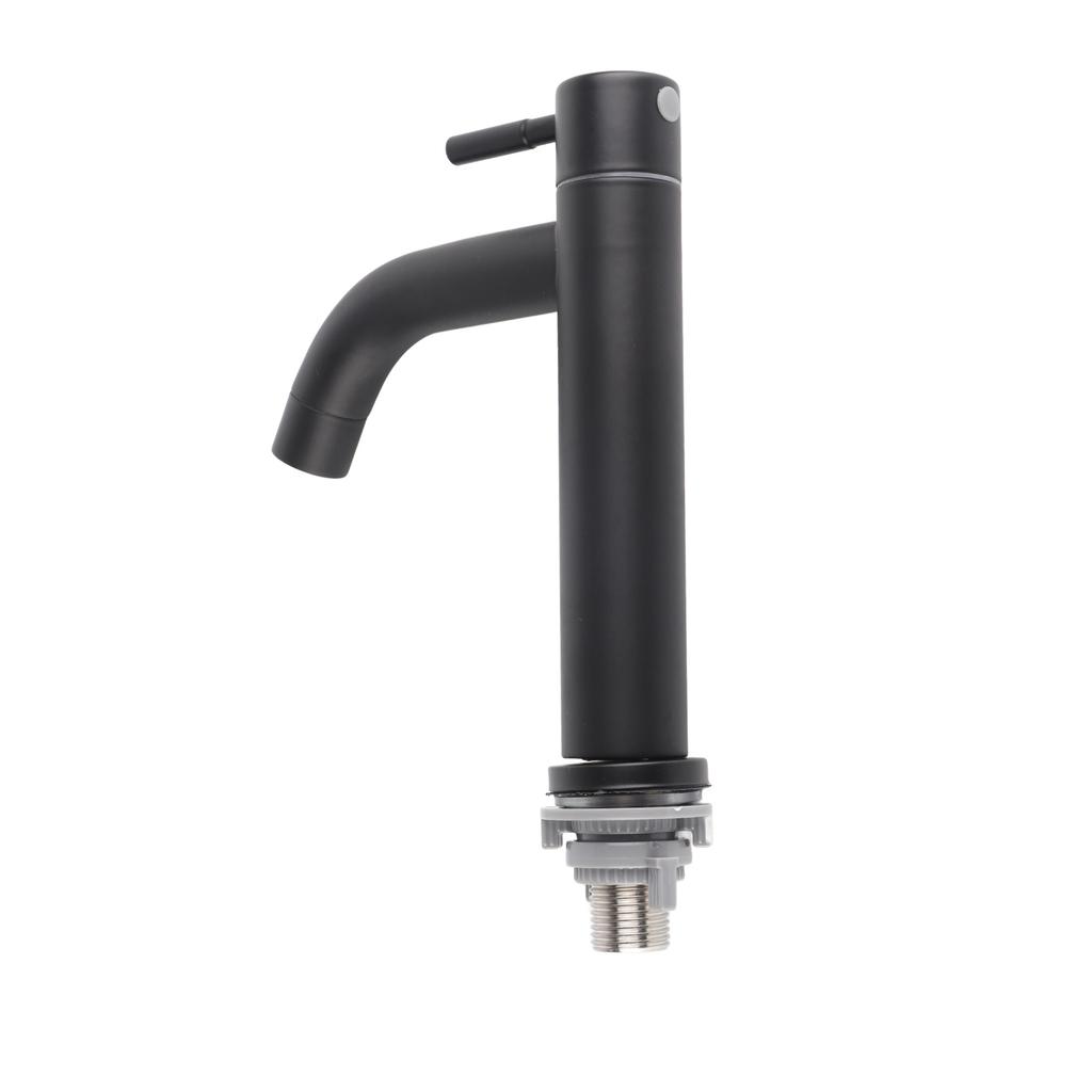 Stainless Steel Bathroom Basin Sink Faucet Single Cold Water Tap Faucet with Hose
