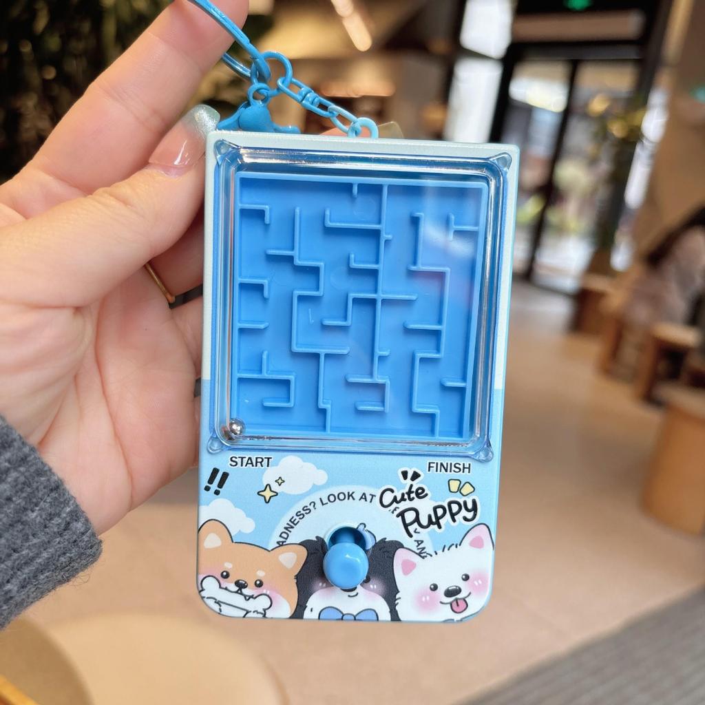 Mini Floating Maze Ball Keychain Toy Ornament Claw Machine Gift