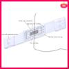 Crack Monitoring Record, 6Pcs Crack Measurement Tool, Crack Width Gauge, Clear Acrylic Corner Crack Comparison Caliper