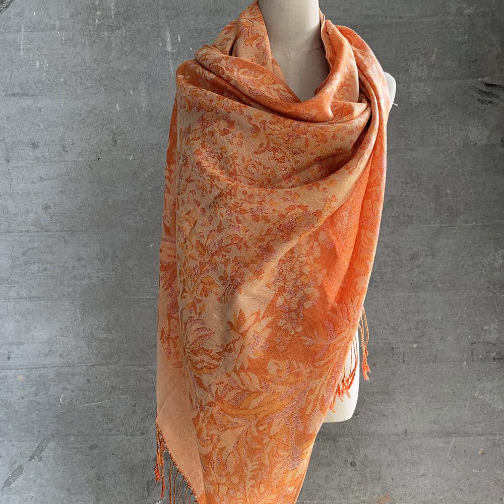 Elegant Floral Print Scarf For Women In Vibrant Colors Thick Warmth And Stylish Design Ideal For Winter And Air Conditioning