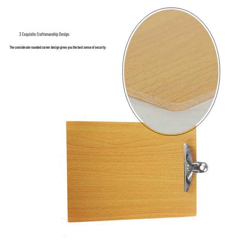 A4 Wooden Clipboard with Butterfly Clip (10-Pack)