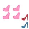 4pcs 8.2*7.2cm High Heel Silicone Molds Pink Silicone Molds High Heel Keychain  Keychain