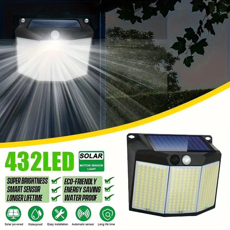 

1/2PCS Solar Street Light 432 LED Reflector 3 Lighting Modes Waterproof Solar Powered Motion Sensor Wall Lamp for Garden Patio 1PC