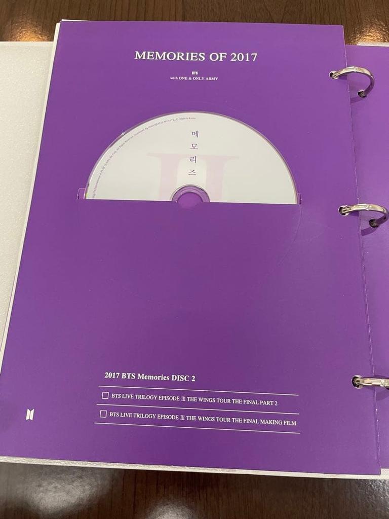 [USED] BTS MEMORIES OF 2017 CD DVD with Japanese Subtitles