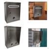 And Versatile Stainless Steel Wall-mounted Mailbox for Envelopes Magazines. Includes Lock.