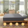 3PCS Bedding Set Fitted Bed Sheet With Elastic Band Solid Color Mattress Covers Protector For Single Double King Beds Single Double King Queen Beds