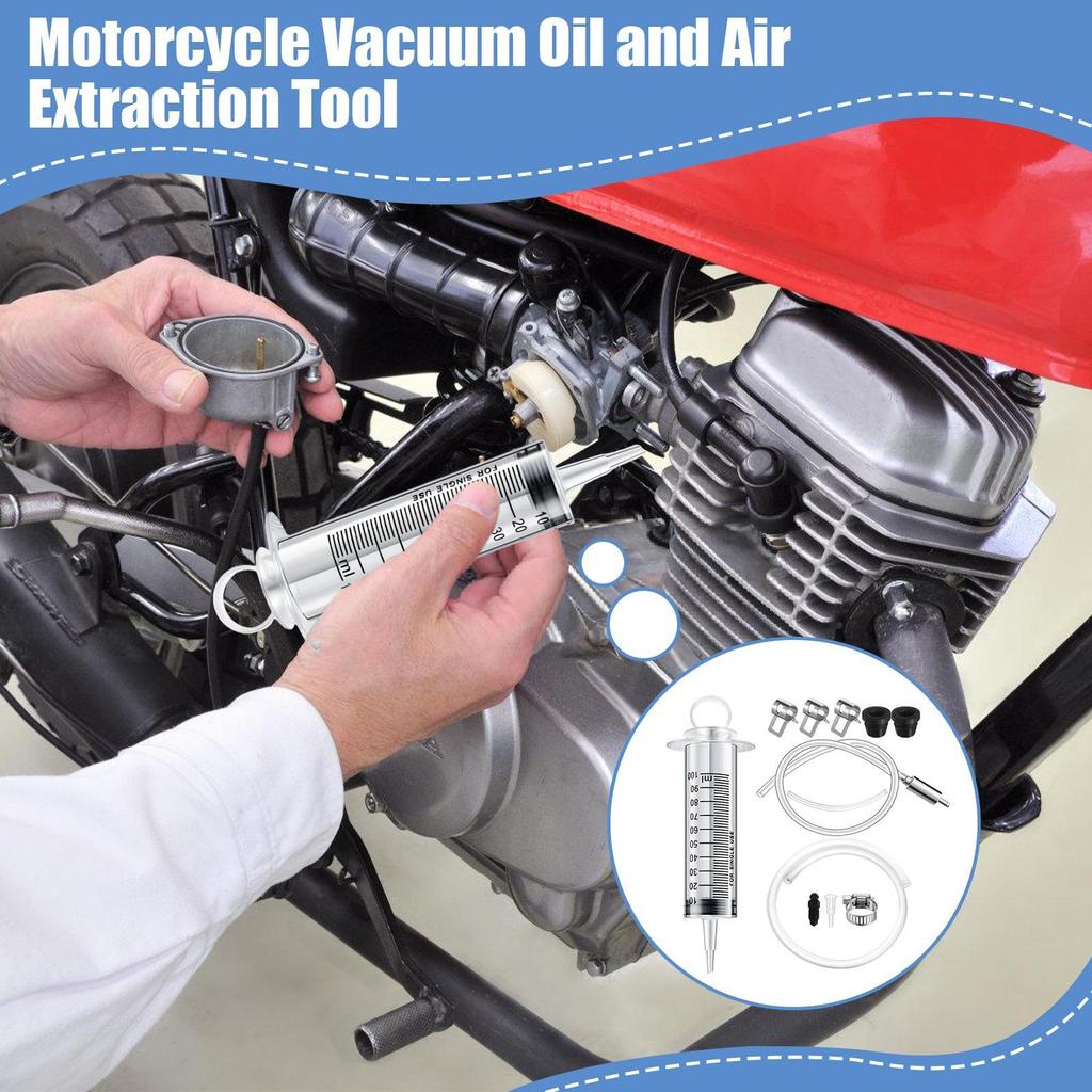 Bremsflüssigkeits-Extraktor Ölabsaugpumpe 12-teiliges Extraktionswerkzeug-Set Zum Luftentlüften Wechseln Kupplungssystem Werkstatt Autoservice