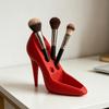 Storage Rack High-heeled Shape Decorative Organizer Scientific Partition Storage Holder Reusable Makeup Brush Container for Dressing Table