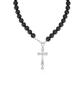 Nimbus Shine Cross Onyx Necklace