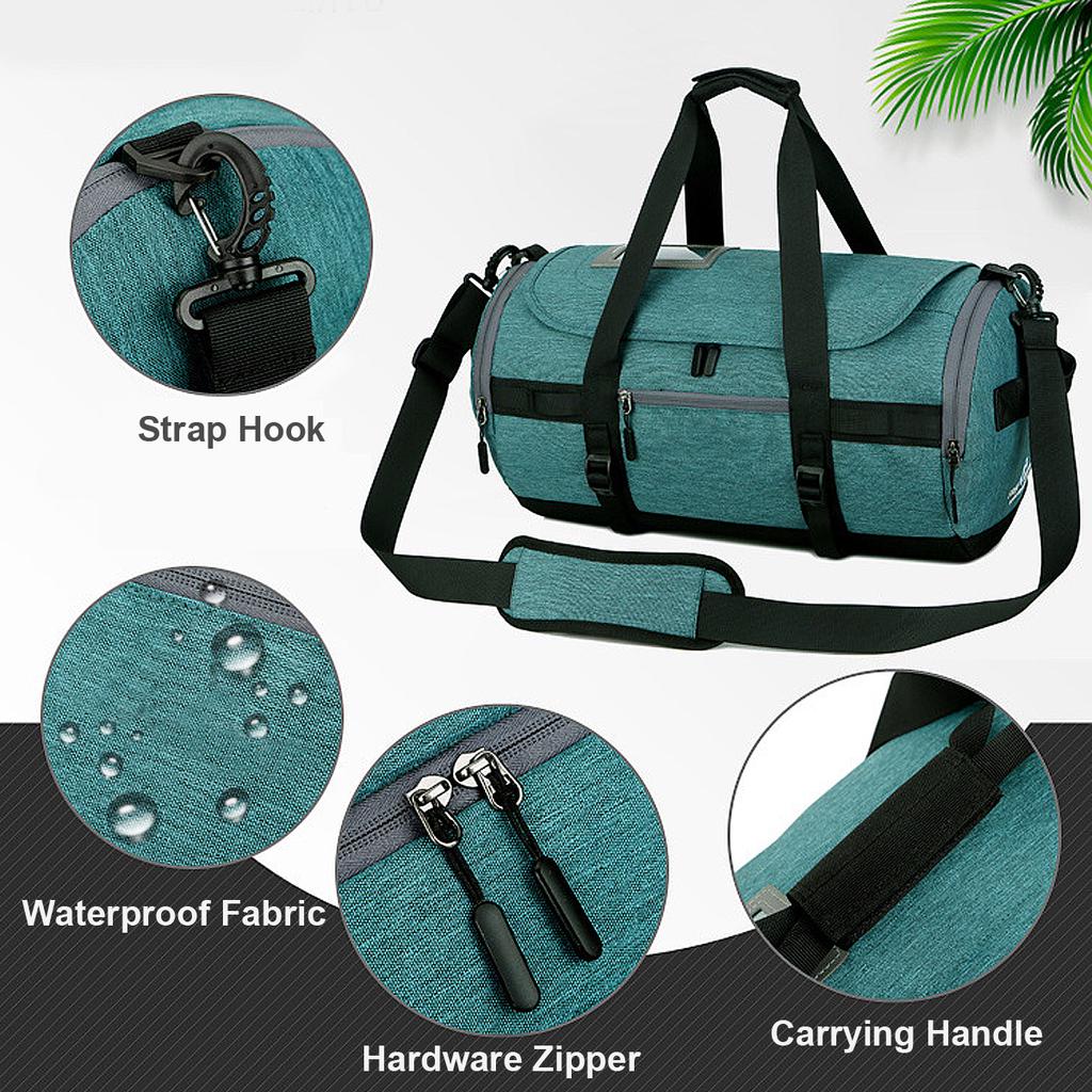 Buy Waterproof Sports Gym Travel Duffle Bag Fitness Training Shoulder ...