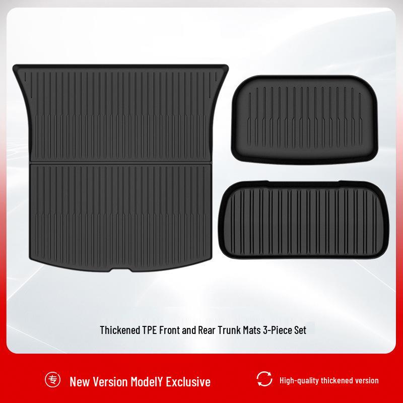 Tesla Model Y 3-Piece Front & Rear Trunk Mat Set (Refresh 25)