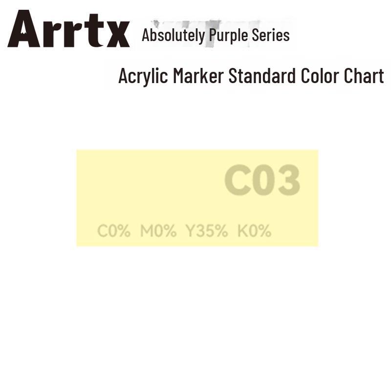 Arrtx Artesian Acrylmarker - Weiche Spitze, Wasserfest, 30 Lilatöne für DIY & Graffiti.