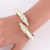 Buntes Emailliertes Armreif Armband Verstellbar Offen Tier Statement Armreif Damen