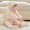 DAVE & BELLA Baby Faux Shearling Hooded Romper