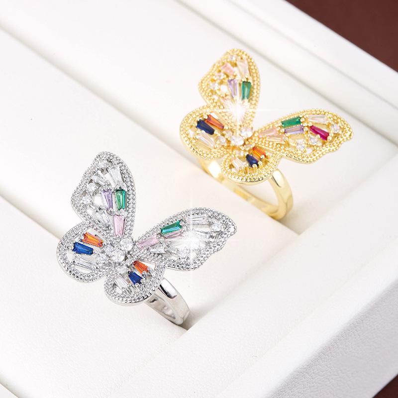 Butterfly Design Adjustable Ring - Unique Sweet & Cool European American Style