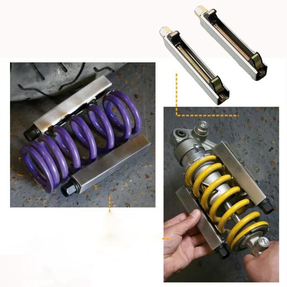 For Motorcycle Maintenance AS SHOWN Spring Compressor Shock Spring Compression Set Hand Tool Set Coil Spring Tool