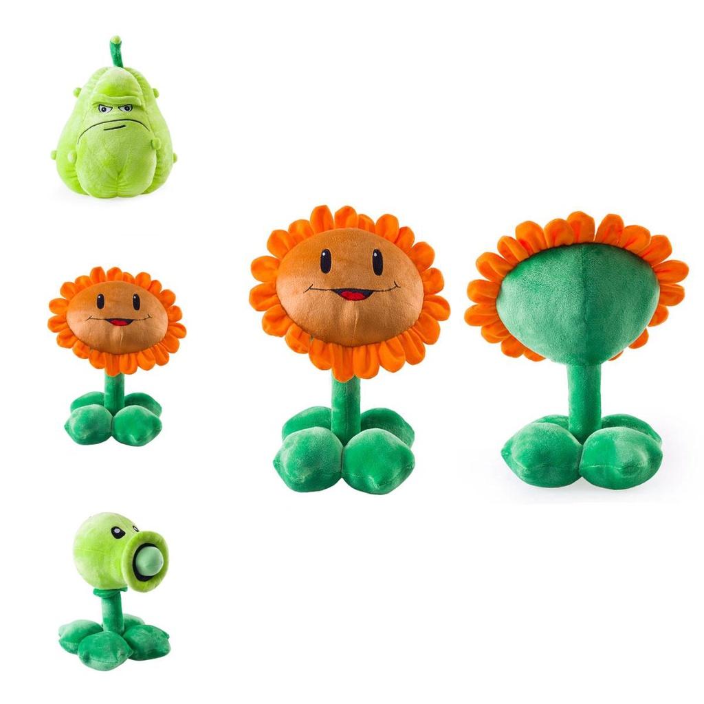 Adorable Plants Vs. Zombies Sunflower Melon Peas Plush Toy Soft Stuffed Doll For Kids Gift